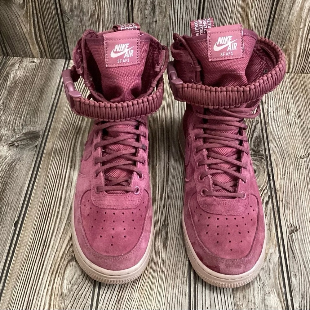 Nike SF Air Force 1 High Dusty Rose Pink Suede Sneakers Women’s 7.5 Tactical AF1 - Picture 5 of 10